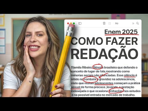 Thumbnail da aula: COMO FAZER A REDAÇÃO NO ENEM? AULA COMPLETA!