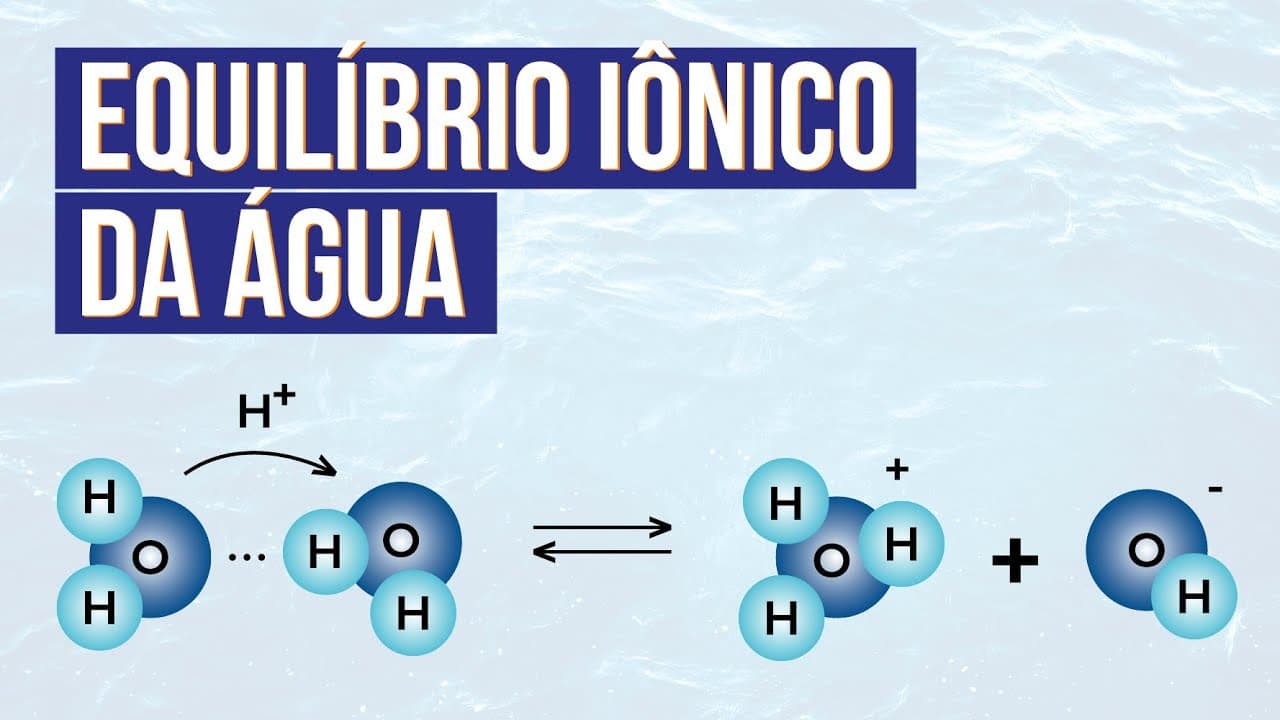 Thumbnail: EQUILÍBRIO IÔNICO DA ÁGUA | Resumo de Química para o Enem | Larissa Sousa Campos