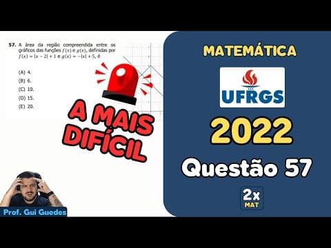 Thumbnail da aula: Resolução Matemática UFRGS 2022 - Questão 57 | Matemática em Dobro