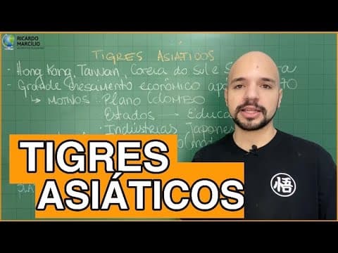 Thumbnail da aula: Tigres asiáticos (e novos Tigres Asiáticos) | Aula completa | Ricardo Marcílio