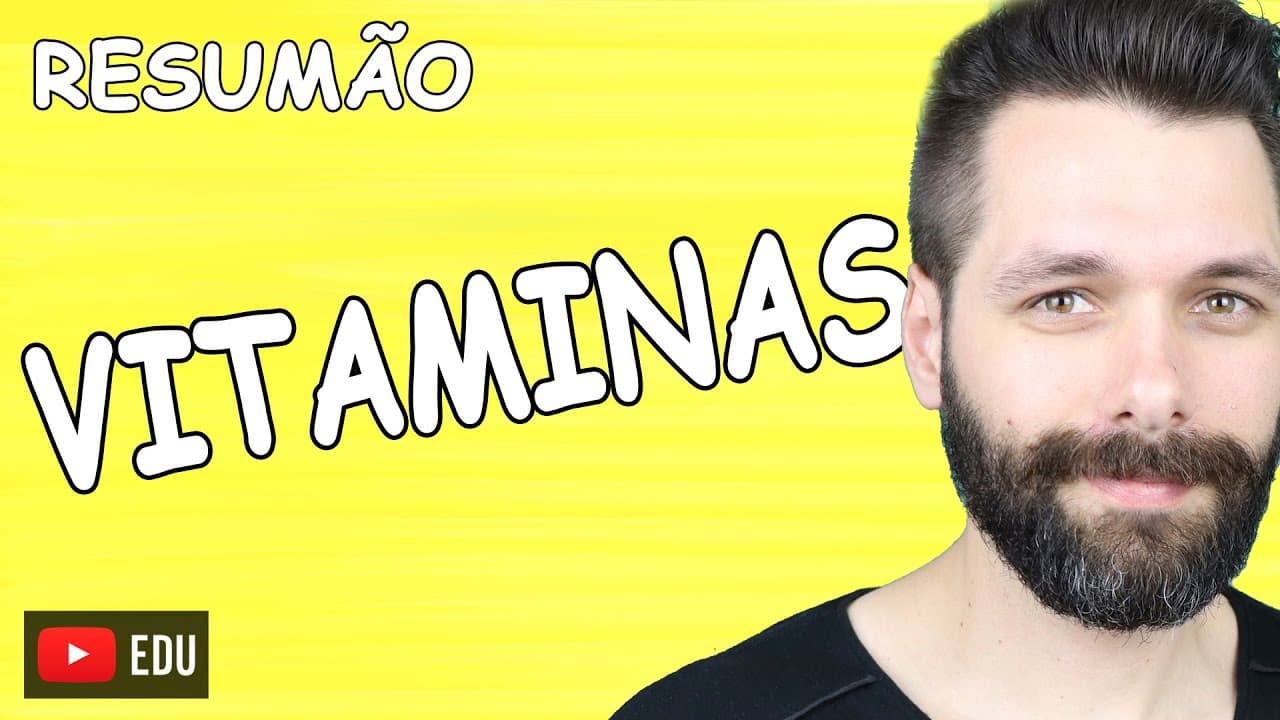 Thumbnail: RESUMO Sobre VITAMINAS - Bioquímica | Biologia com Samuel Cunha