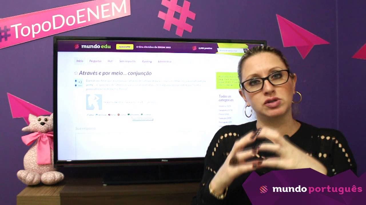 Thumbnail: Pergunte! - Quando usar "por meio de" e "através de"?