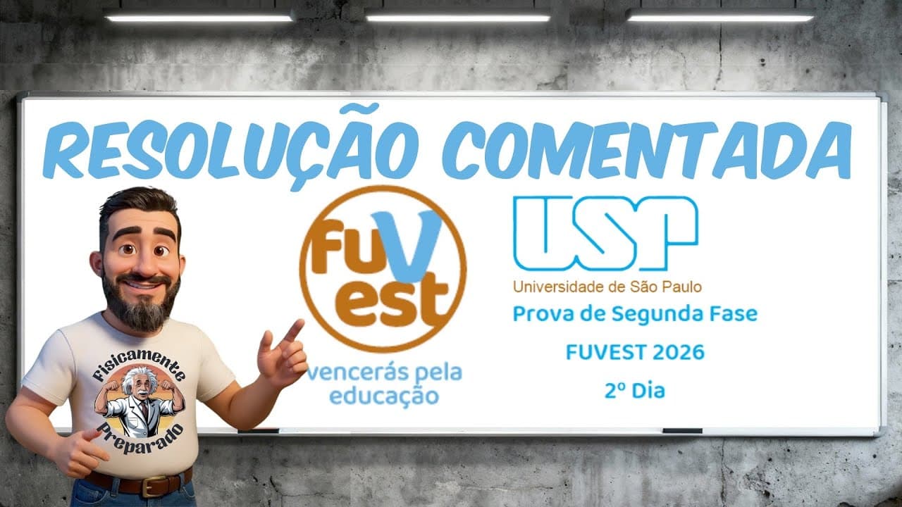 Thumbnail: Correção Fuvest 2026 2ªFase