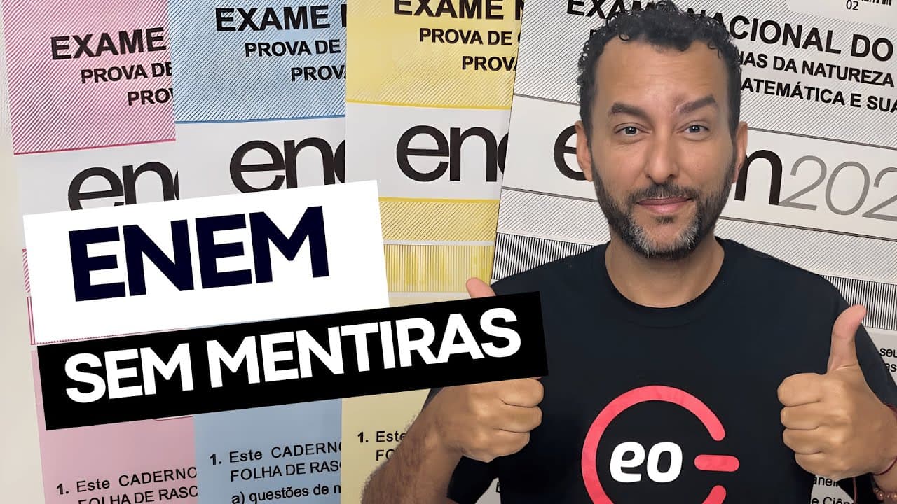 Thumbnail: Estratégias Honestas para o ENEM 2024 com Prof. JeanGrafia
