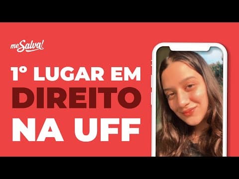 Thumbnail da aula: HISTÓRIAS DE APROVAÇÃO: Como passei em Direito na UFF com o Me Salva!? | Aprovada Thaís Batista