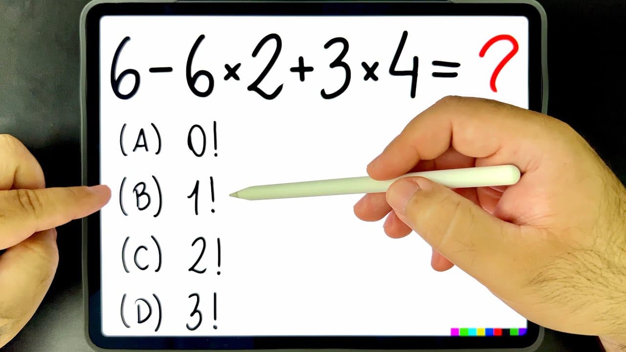 Thumbnail: 🔥 MUITA GENTE ERRA ESSA EXPRESSÃO NUMÉRICA! Você consegue resolver?