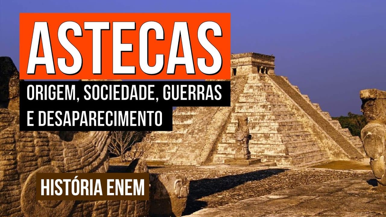 Thumbnail: ASTECAS: origem, sociedade, guerras e desaparecimento | História para o Enem | Mariane Martins