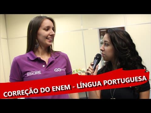 Thumbnail da aula: Correção do Enem 2015 - Língua Portuguesa