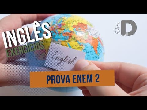 Thumbnail da aula: Exercícios Enem 2020  - Inglês - Preparatório Enem