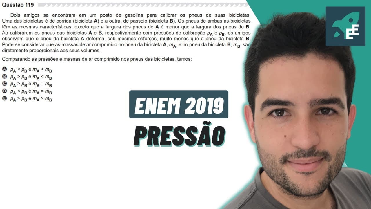 Thumbnail: Dois amigos se encontram em um posto de gasolina - FÍSICA EXATAS ENEM 2019