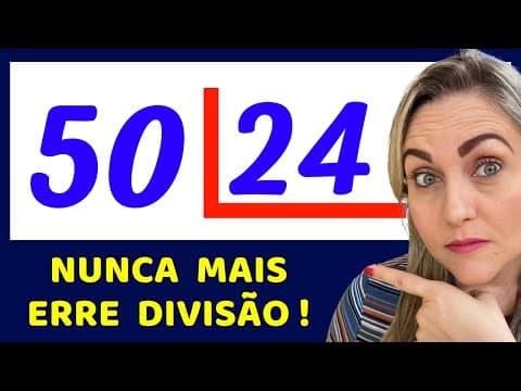 Thumbnail da aula: 🤯APRENDA DE VERDADE COMO RESOLVER UMA DIVISÃO!!  Matemática básica todo dia.📚🚀