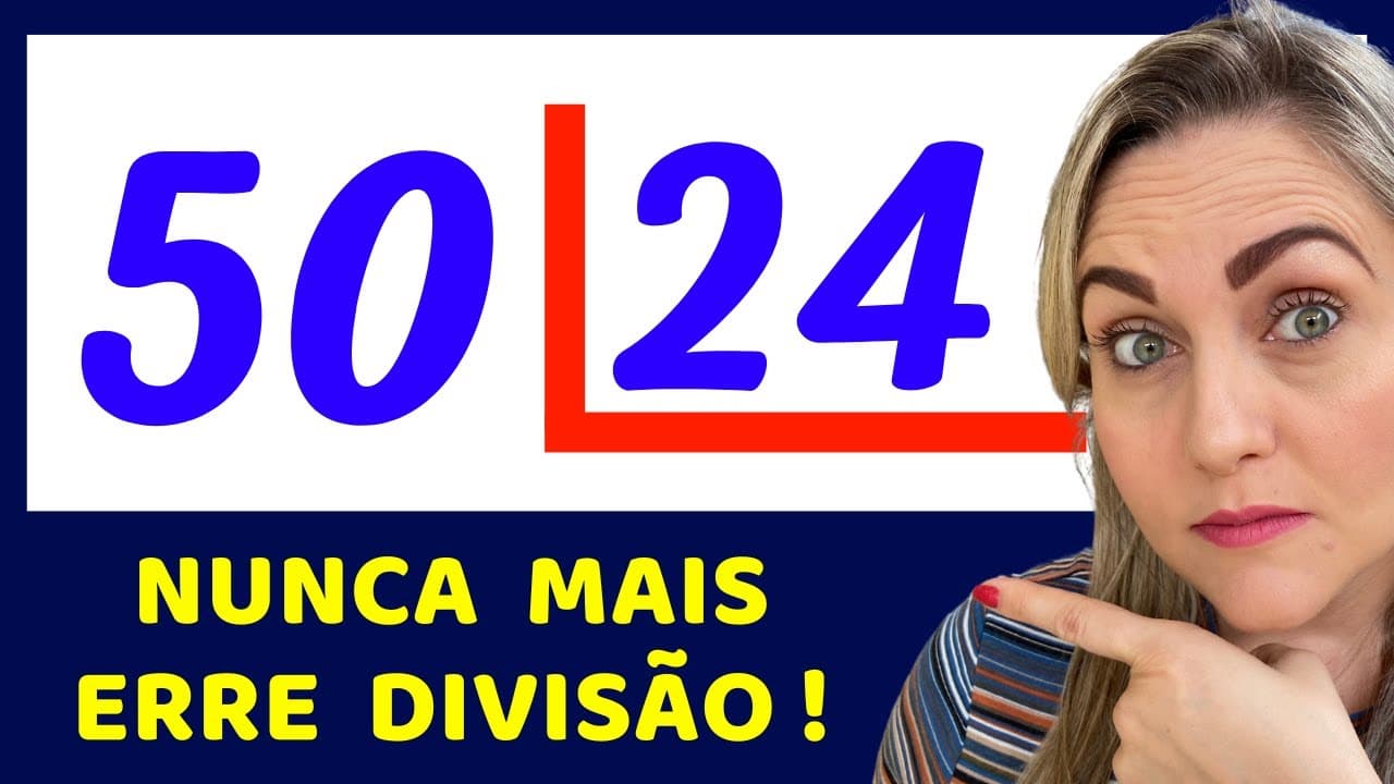 Thumbnail: 🤯APRENDA DE VERDADE COMO RESOLVER UMA DIVISÃO!!  Matemática básica todo dia.📚🚀
