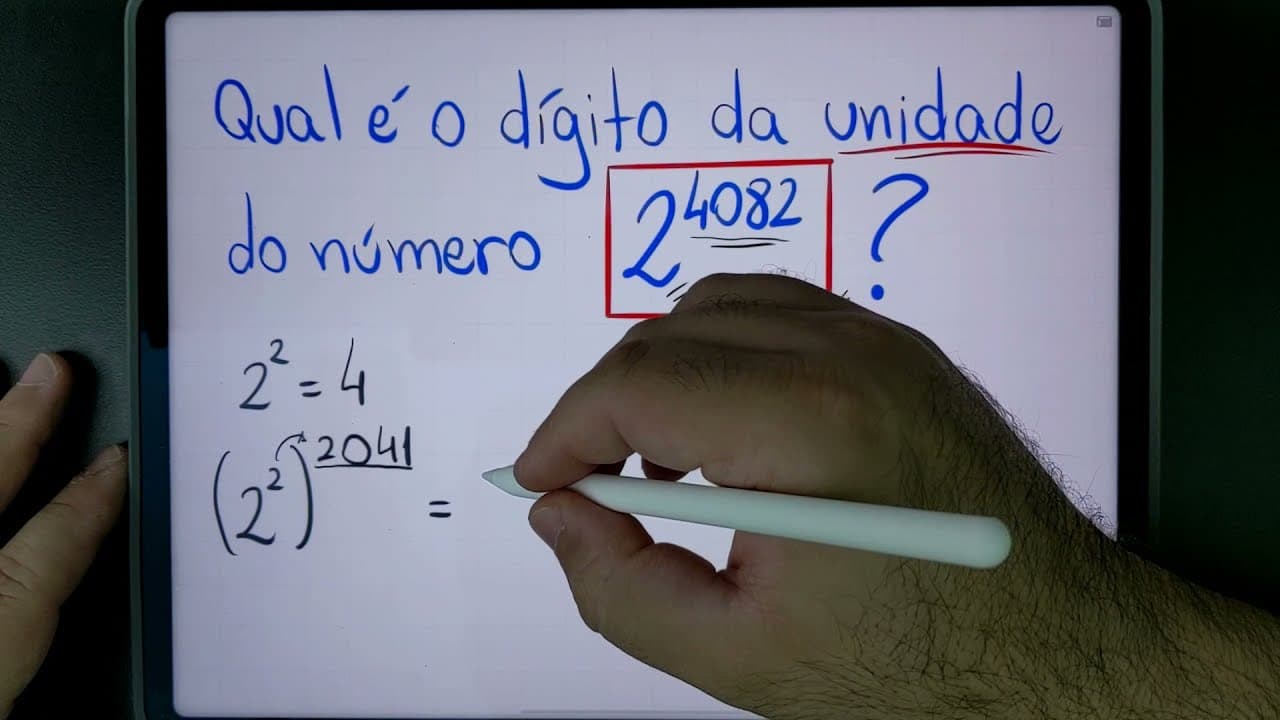 Thumbnail: 🤯 Você Consegue Descobrir O DÍGITO DA UNIDADE DE UMA POTENCIAÇÃO?