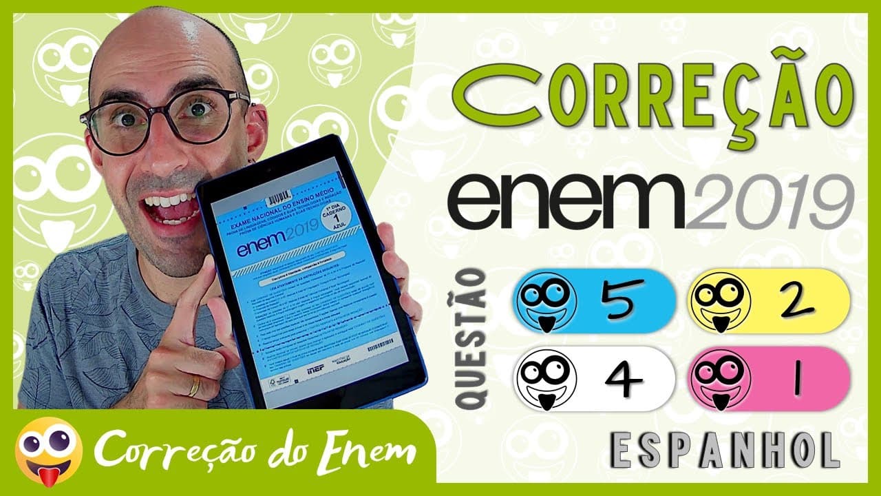 Thumbnail: [CORREÇÃO DO ENEM] Questão 5 (espanhol) - Enem 2019 - Prova azul ▷ El Hombre Electrónico