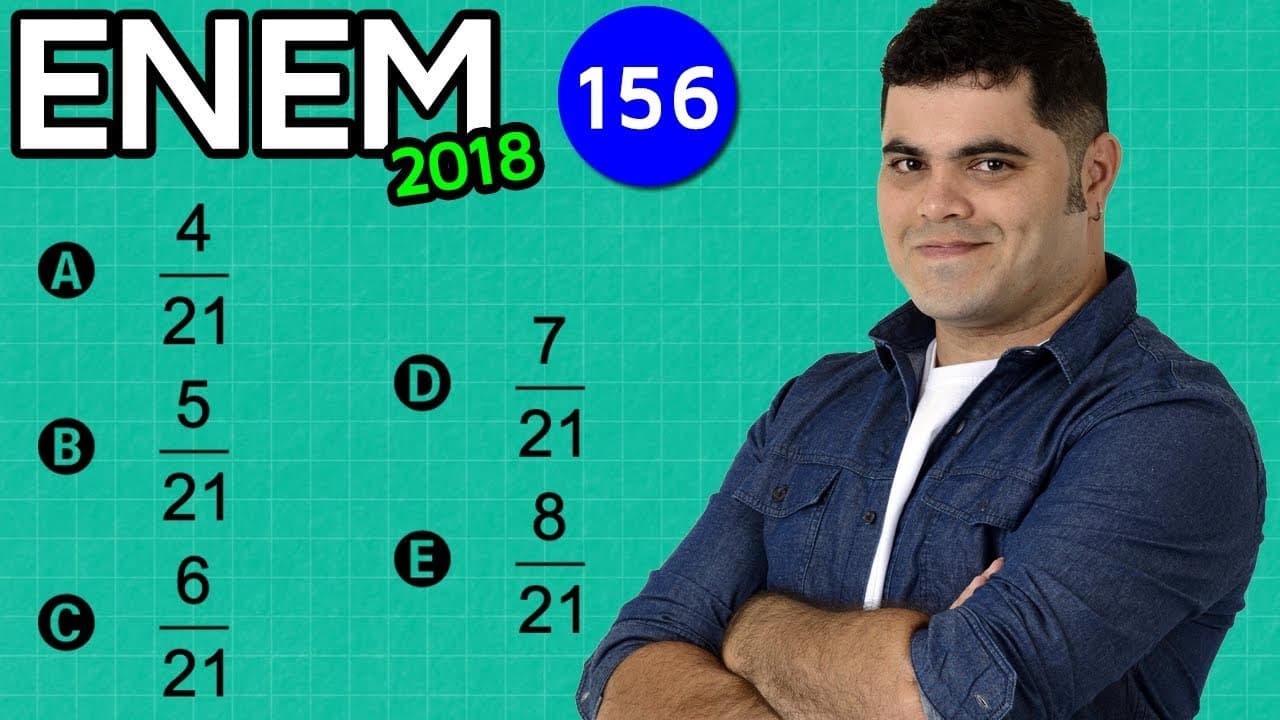 Thumbnail: 🔥 ENEM 2018 Matemática 156 👉🏻 Probabilidade Envolvendo Moda e Mediana nos Horários do Transport