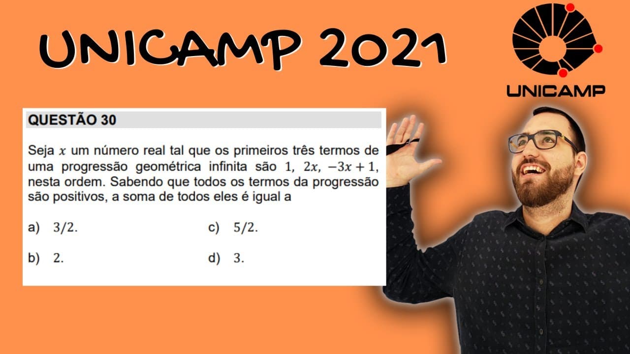 Thumbnail: UNICAMP 2021 MATEMÁTICA -