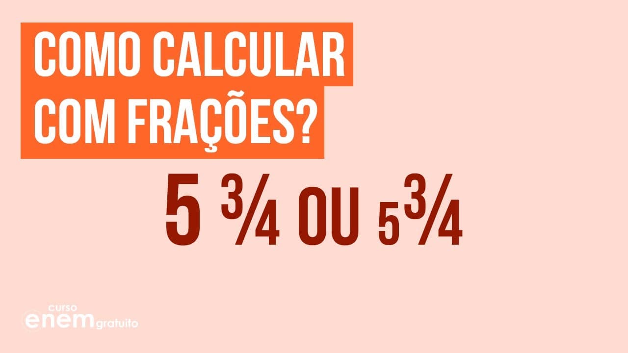 Thumbnail: OPERAÇÕES COM FRAÇÕES | Resumo de Matemática para o Enem