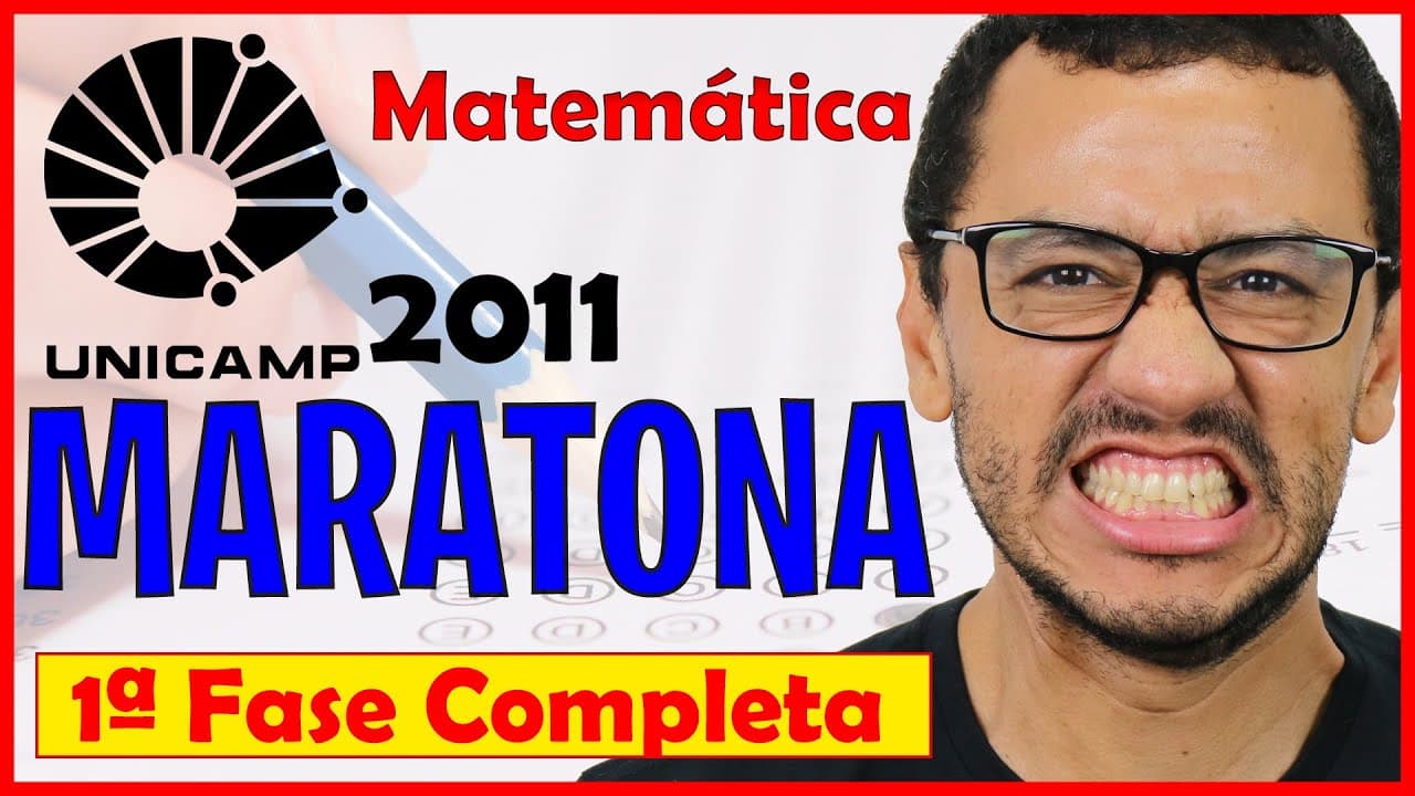 Thumbnail: Resolução UNICAMP 2011 1ª Fase Completa   Maratona do Mateca