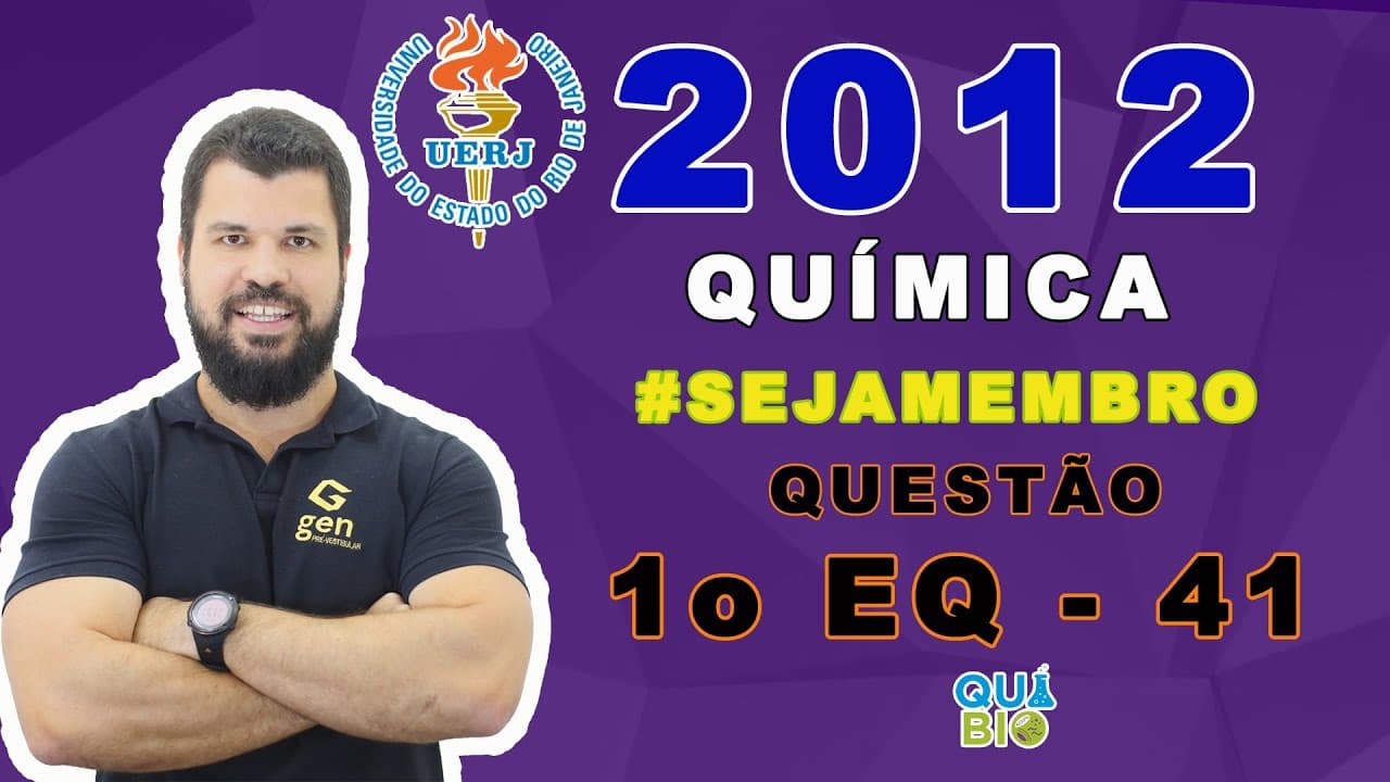Thumbnail: UERJ 2012 - 1o EQ - Questão 41 - O monóxido de carbono formado na combustão incompleta em motores au