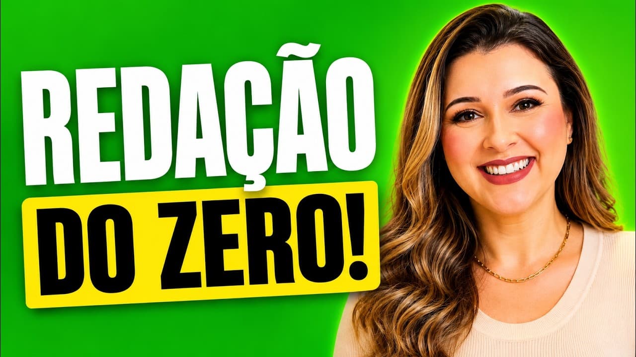 Thumbnail: REDAÇÃO PARA QUEM NÃO SABE NADA - Profa. Pamba