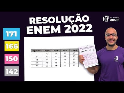 Thumbnail da aula: 🔘Questão 171 - Caderno Azul | Média | MATEMÁTICA ENEM 2022