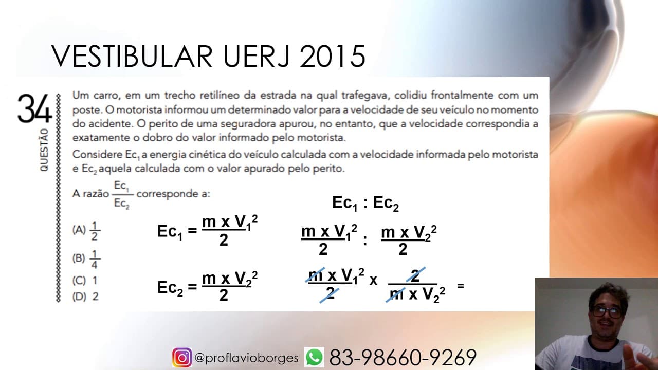 Thumbnail: UERJ 2015 Prova de física: Um erro que pode tirar a sua vaga!