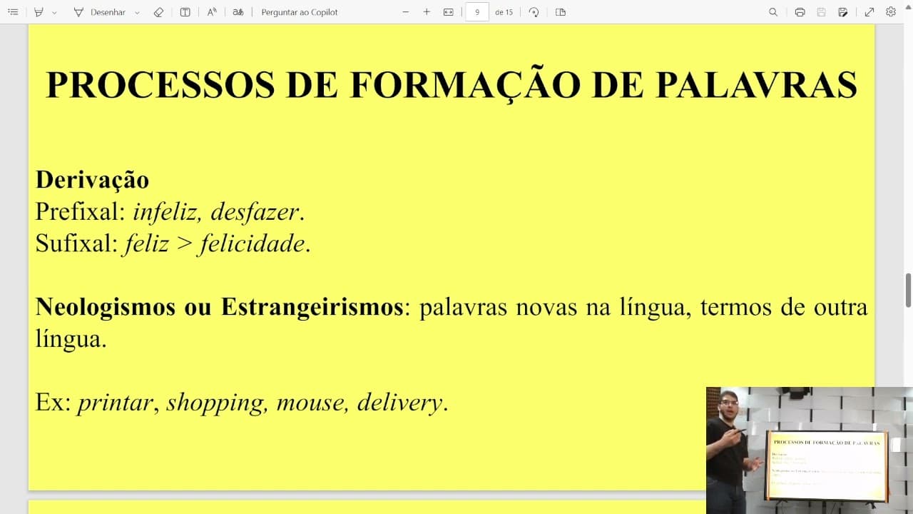 Thumbnail: Aula de Morfologia - Gramática e Literatura 04/09