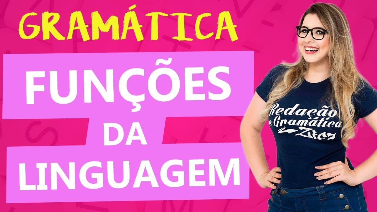 Thumbnail: FUNÇÕES DA LINGUAGEM - AULA COMPLETA -  Aula 2 - Profa. Pamba - Curso de Estilística