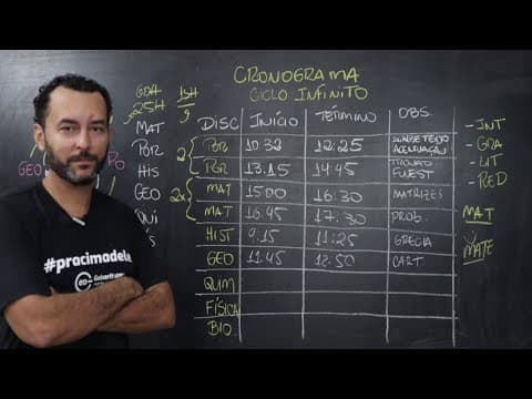 Thumbnail da aula: CRONOGRAMA DE ESTUDO que vai salvar seus estudos