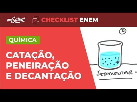 Thumbnail da aula: Separação de Misturas - Química | Checklist ENEM | Me Salva!