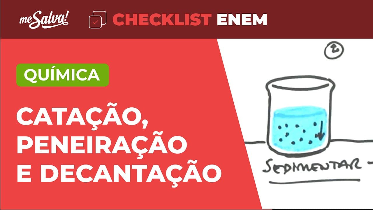 Thumbnail: Separação de Misturas - Química | Checklist ENEM | Me Salva!