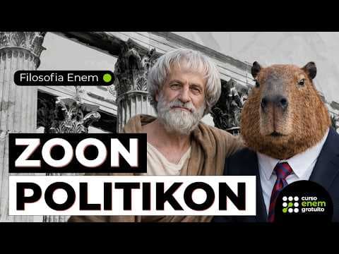 Thumbnail da aula: ARISTÓTELES: Zoon Politikon ou animal político | Filosofia Enem | Ernani Silva