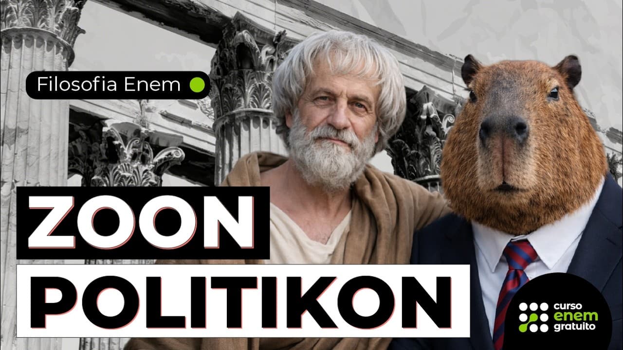 Thumbnail: ARISTÓTELES: Zoon Politikon ou animal político | Filosofia Enem | Ernani Silva
