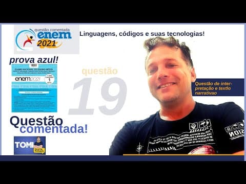 Thumbnail da aula: Questão comentada do #Enem. Texto narrativa e interpretação