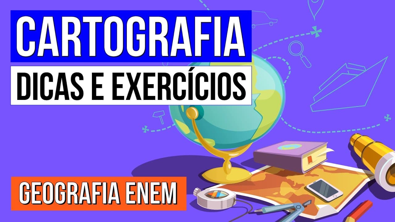 Thumbnail: CARTOGRAFIA: dicas práticas para a resolução de exercícios | Geografia para o Enem | Eduardo Lagosta