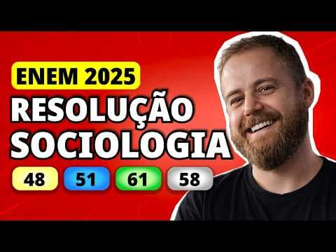Thumbnail da aula: ENEM 2025 SOCIOLOGIA – Questão 48 | Sinal fechado Olá, como vai? Eu vou indo e você, tudo bem?