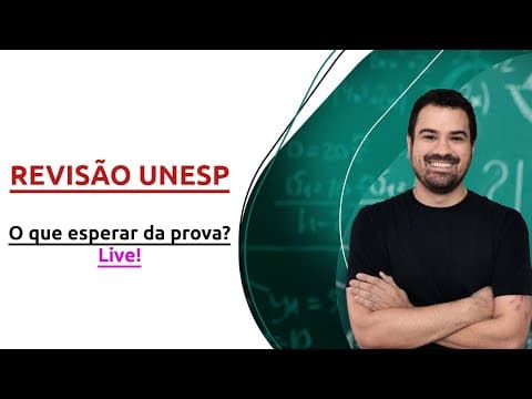 Thumbnail da aula: REVISÃO - UNESP 2023 - MATEMÁTICA com Prof. Gabriel Miranda