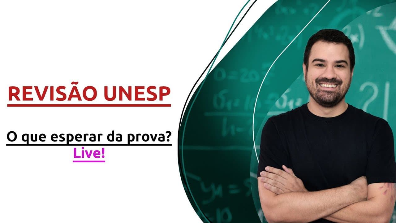 Thumbnail: REVISÃO - UNESP 2023 - MATEMÁTICA com Prof. Gabriel Miranda