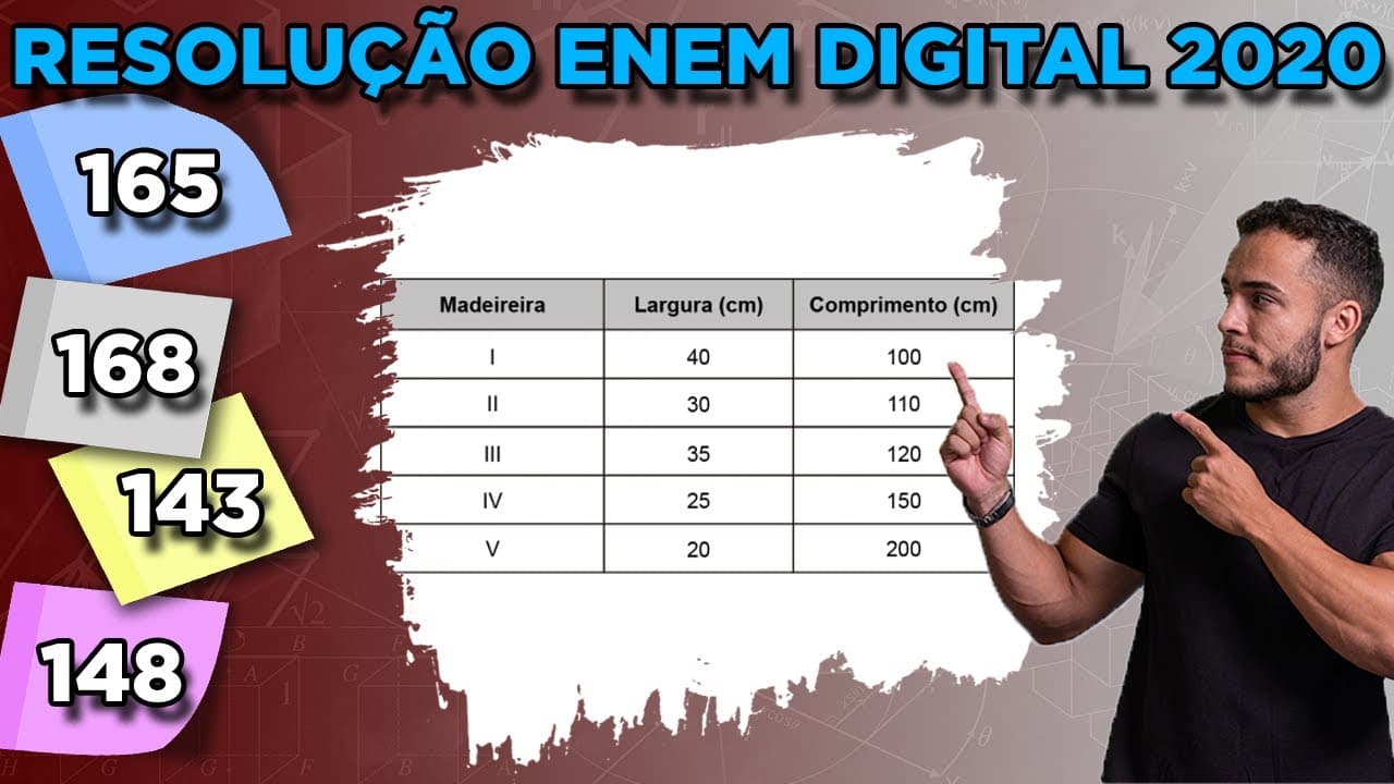Thumbnail: 🟢 Questão 165 - Caderno Azul | Geometria Plana | MATEMÁTICA ENEM DIGITAL 2020