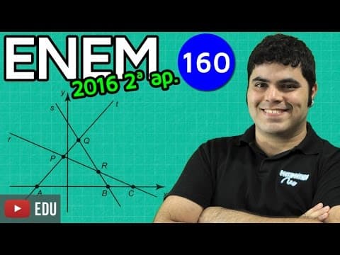 Thumbnail da aula: ENEM 2016 2nd Mathematical Application #25 - Number of Solutions of a System of Equations