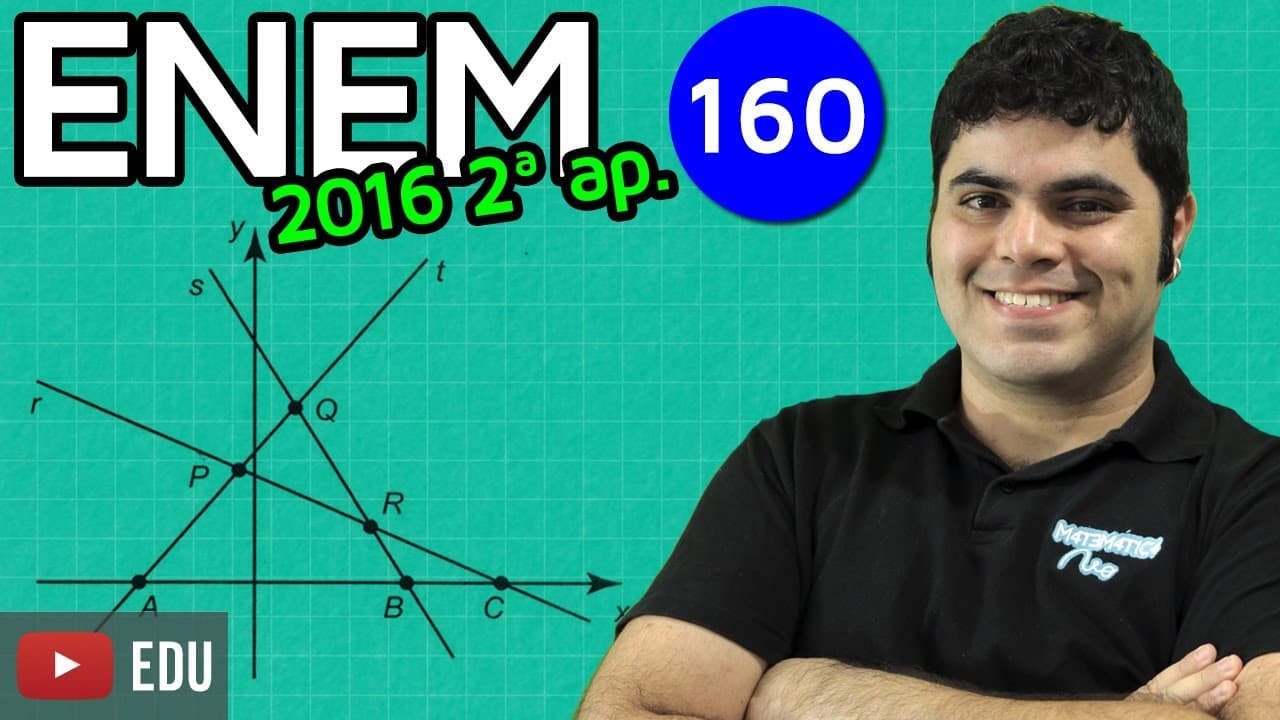 Thumbnail: ENEM 2016 2nd Mathematical Application #25 - Number of Solutions of a System of Equations