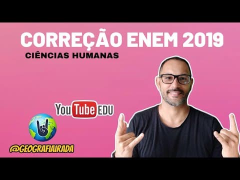 Thumbnail da aula: GABARITO ENEM 2019 | CORRECÃO CIÊNCIAS HUMANAS