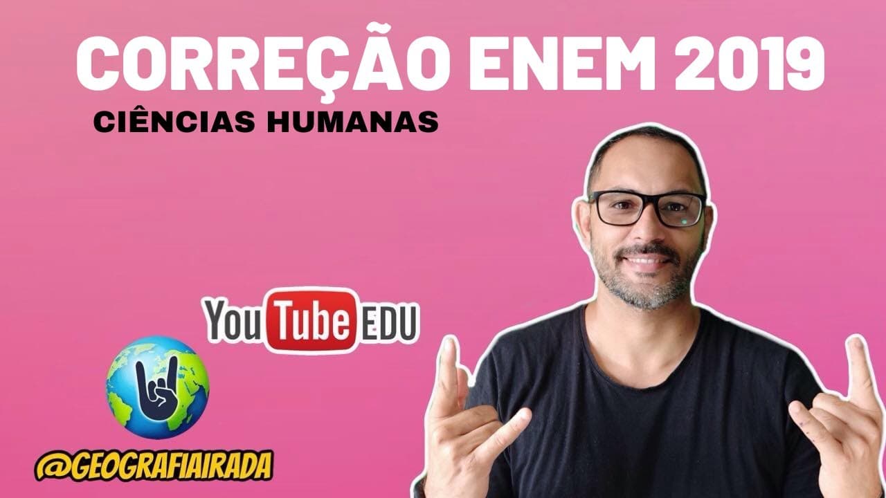 Thumbnail: GABARITO ENEM 2019 | CORRECÃO CIÊNCIAS HUMANAS