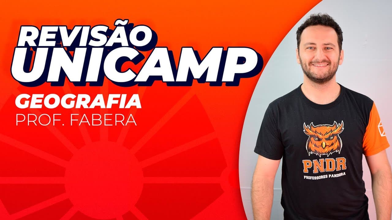 Thumbnail: REVISÃO UNICAMP - GEOGRAFIA - PROF. FABERA