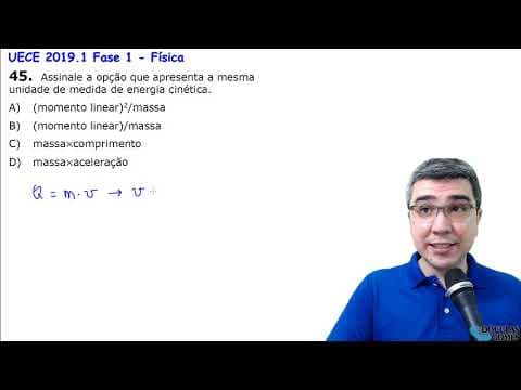 Thumbnail da aula: Correção/Resolução/Comentário Vestibular UECE 2019.1 F1 Q45