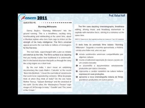 Thumbnail da aula: Inglês Enem 2011 PPL: compreensão de texto (resenha de filme).