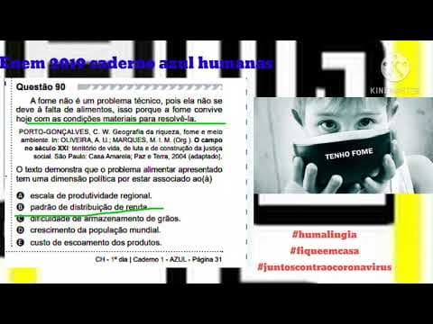 Thumbnail da aula: Questão 90 Enem 2019 caderno azul humanas