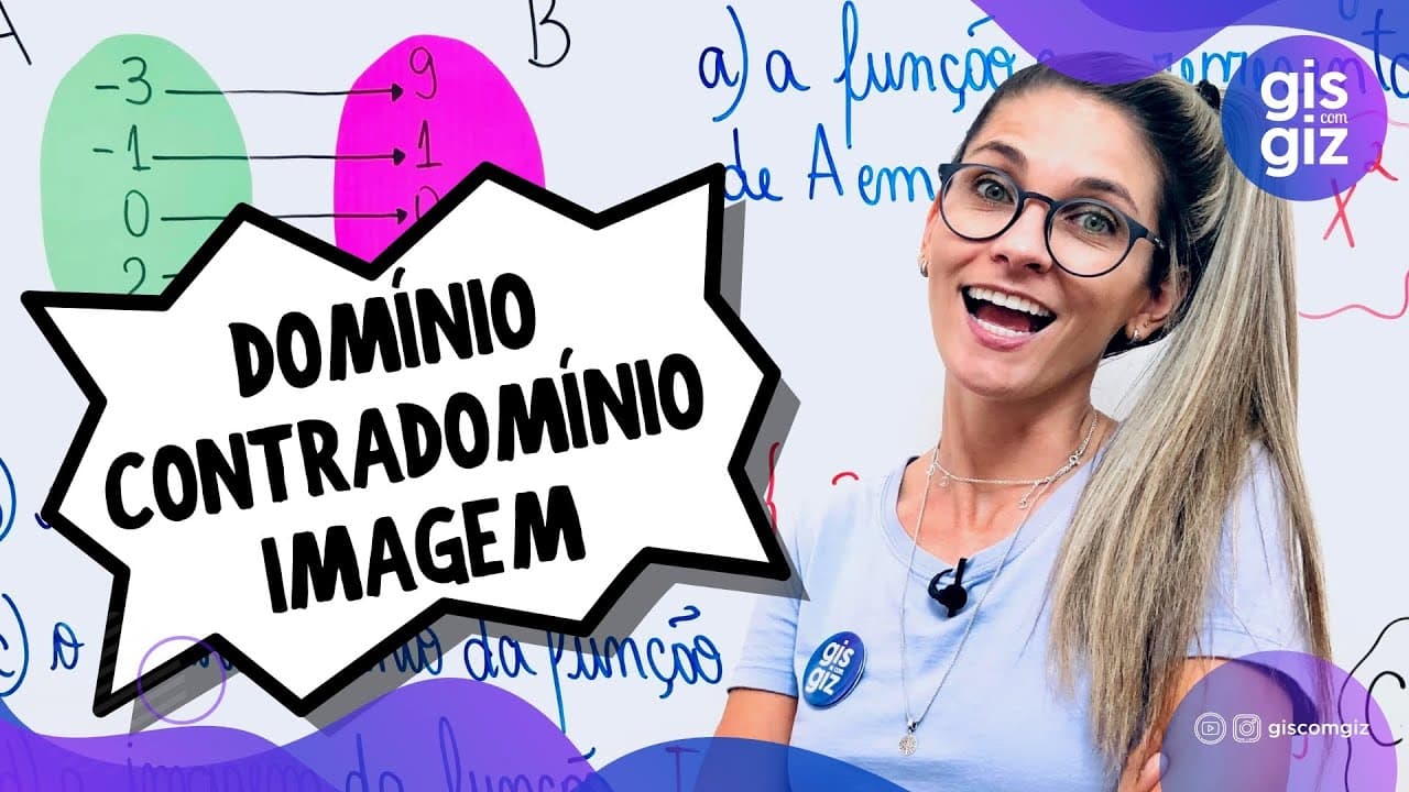 Thumbnail: DOMÍNIO, CONTRADOMÍNIO e IMAGEM DA FUNÇÃO \Prof. Gis/ - AULA 8