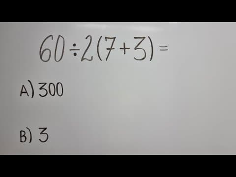 Thumbnail da aula: 🔥 HELP MATEMÁTICA BÁSICA -  87% erram essa expressão bugante!  #375
