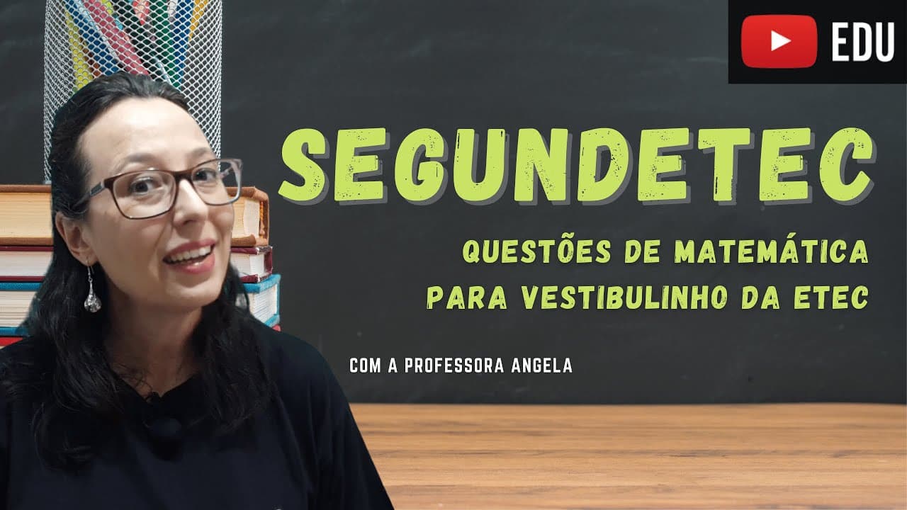 Thumbnail: Regra de Três Simples - ETEC, Vestibulinho e Concursos - Questões resolvidas - Professora Angela